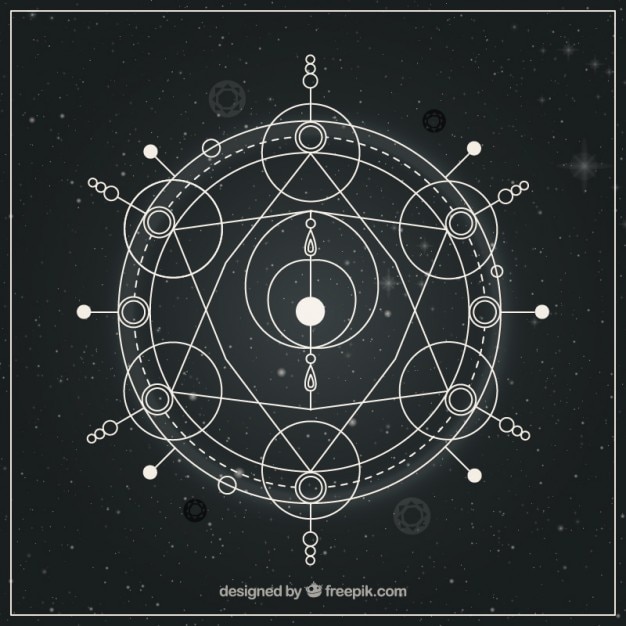 Premium Vector | Astrological abstract symbol