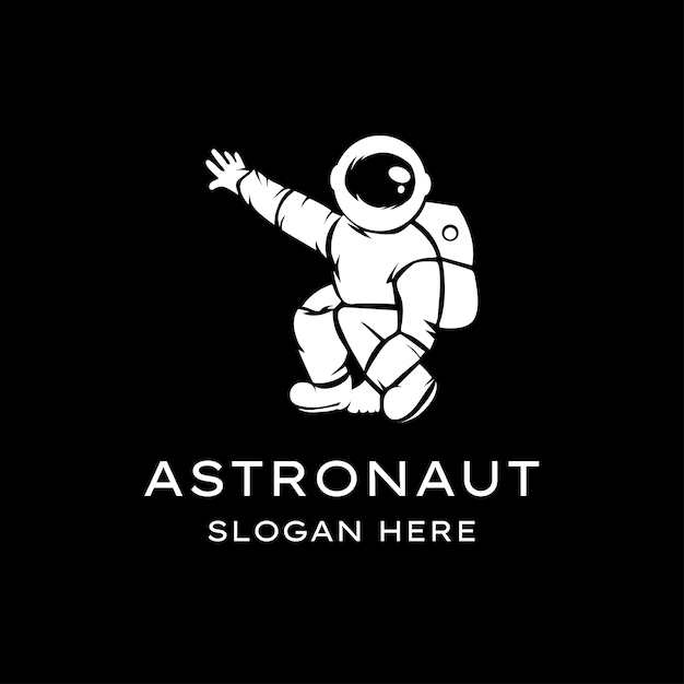 Premium Vector | Astronaut logo ilustration