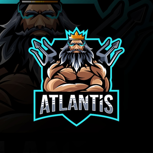 Download Free Atlantis Mascot Logo Esport Template Premium Vector Use our free logo maker to create a logo and build your brand. Put your logo on business cards, promotional products, or your website for brand visibility.
