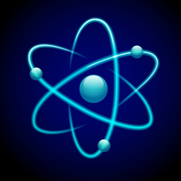 Chemistry Atom Clipart Vector Atomic Chemistry Icon A - vrogue.co