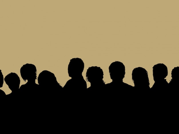 Audience silhouette