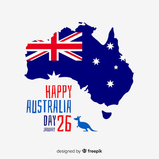 Australia day background Free Vector