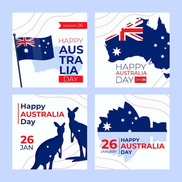 free-vector-australia-day-greeting-cards-template