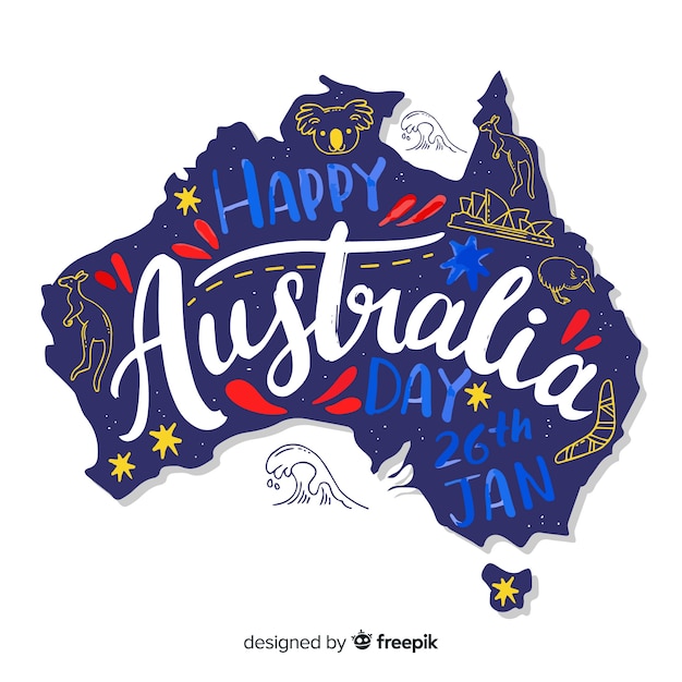 Australia day Vector Free Download