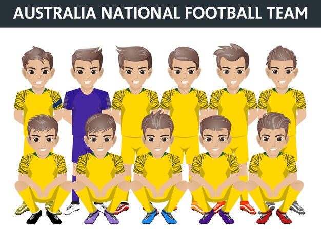 Download Free Australia National Football Team Premium Vector Use our free logo maker to create a logo and build your brand. Put your logo on business cards, promotional products, or your website for brand visibility.