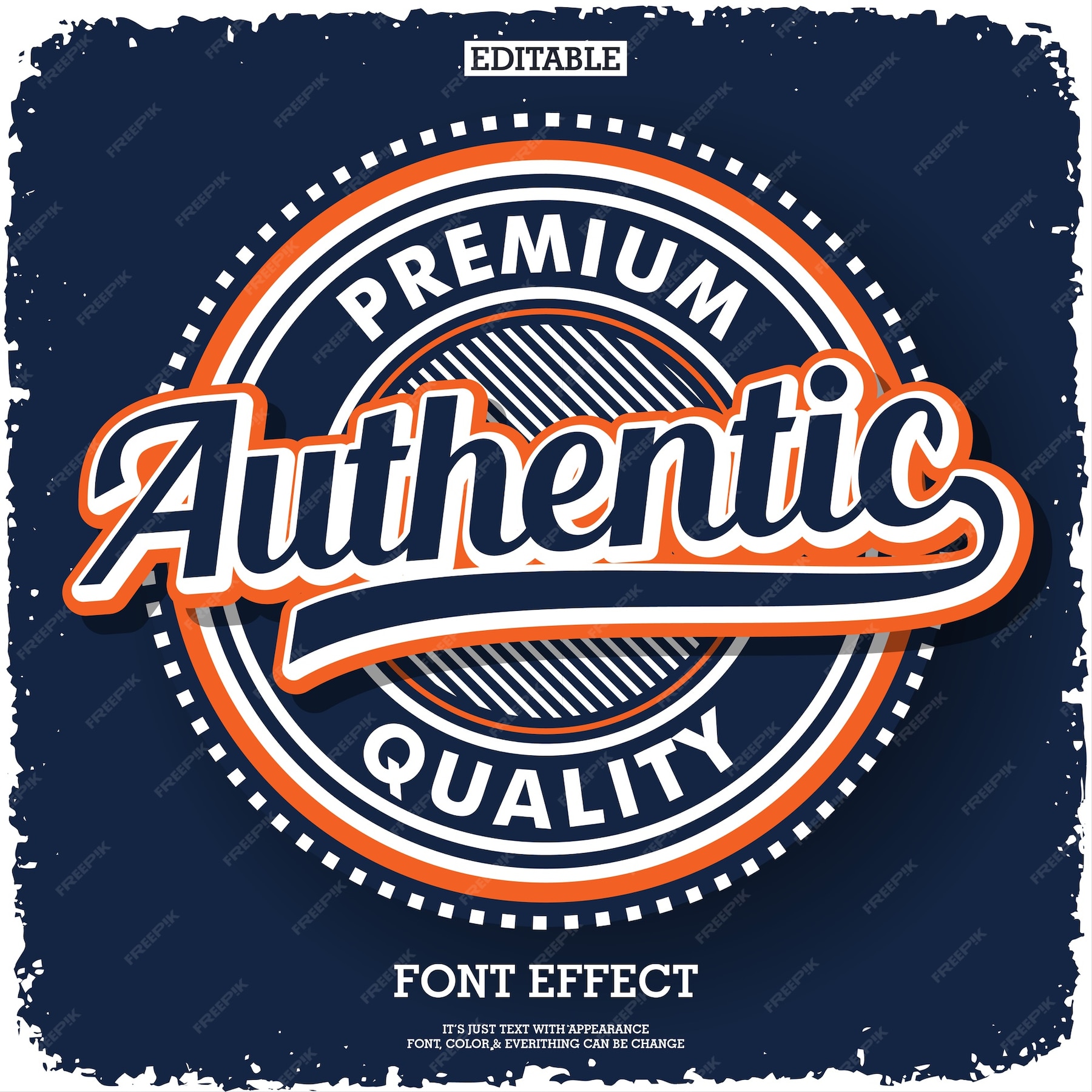 Premium Vector Authentic Logo Type For Product Or Service Company