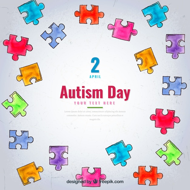 Download Free Download Free Autism Day Background With Watercolor Puzzle Pieces Use our free logo maker to create a logo and build your brand. Put your logo on business cards, promotional products, or your website for brand visibility.