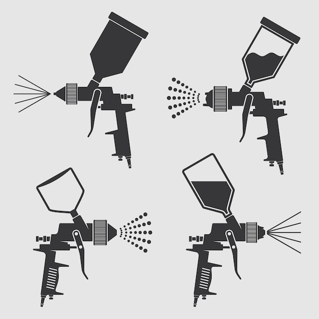 Logo Spray Gun Vector