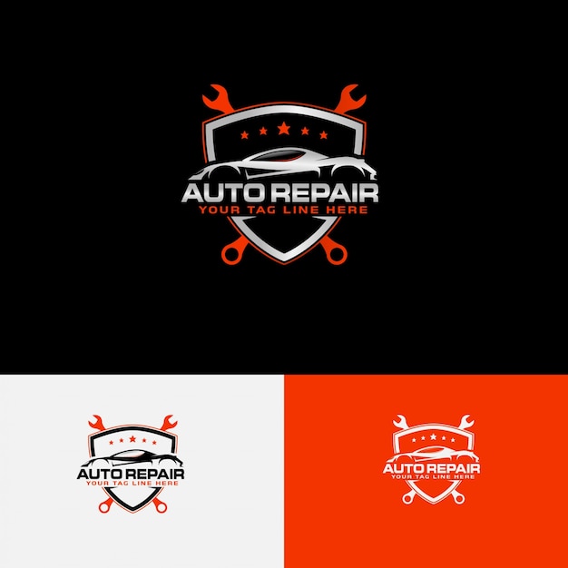 Download Free Automotive Repair Logo With Car Outline Premium Vector Use our free logo maker to create a logo and build your brand. Put your logo on business cards, promotional products, or your website for brand visibility.