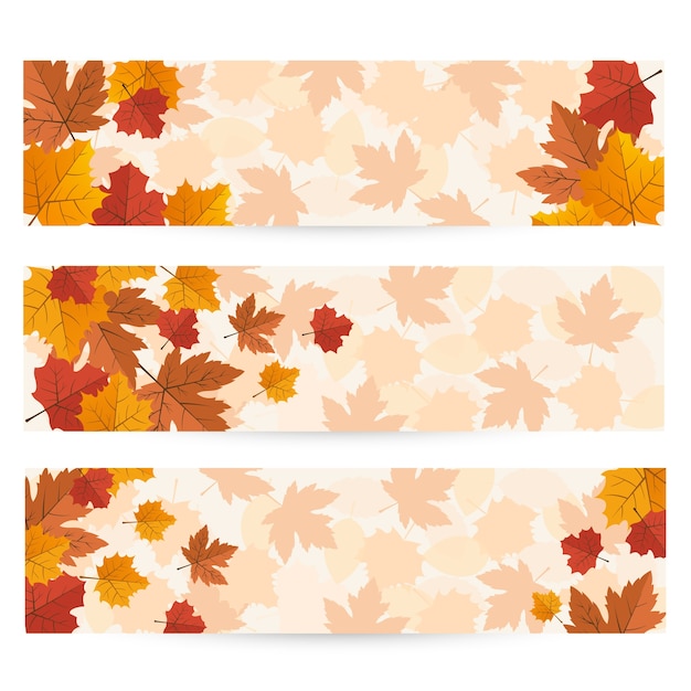 Premium Vector | Autumn banner background