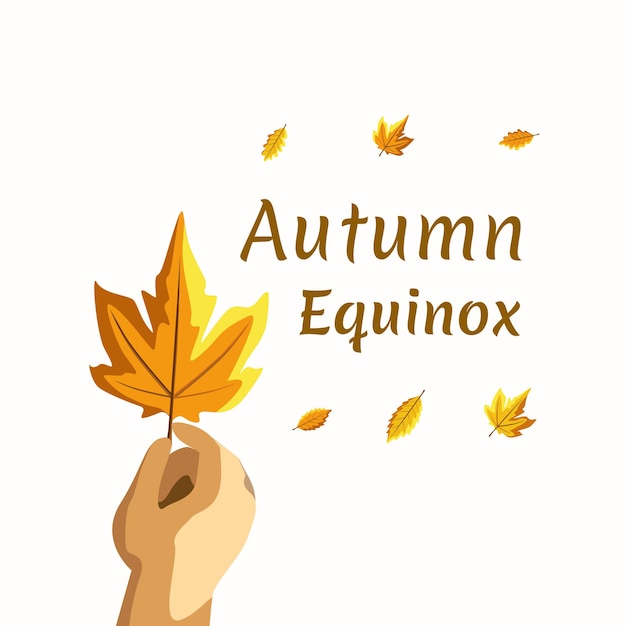 Premium Vector Autumn equinox day vector illustration