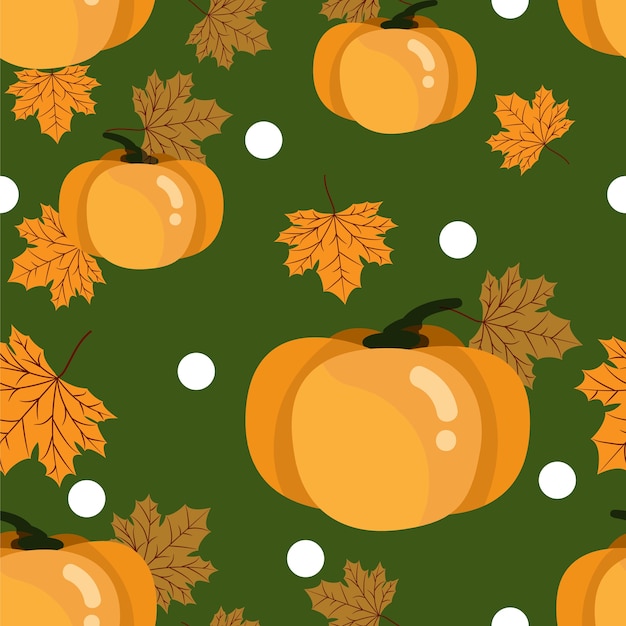 Premium Vector | Autumn floral seamless pattern.