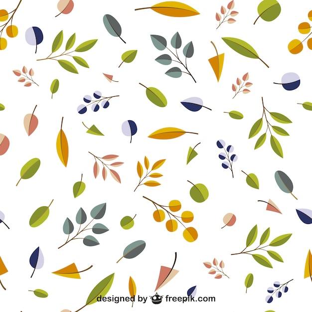 Autumn leaves editable pattern