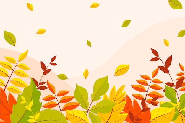 無料のベクター 秋の葉の壁紙