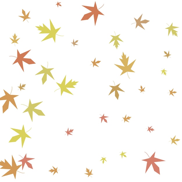 Premium Vector | Autumn maple confetti simple autumn background