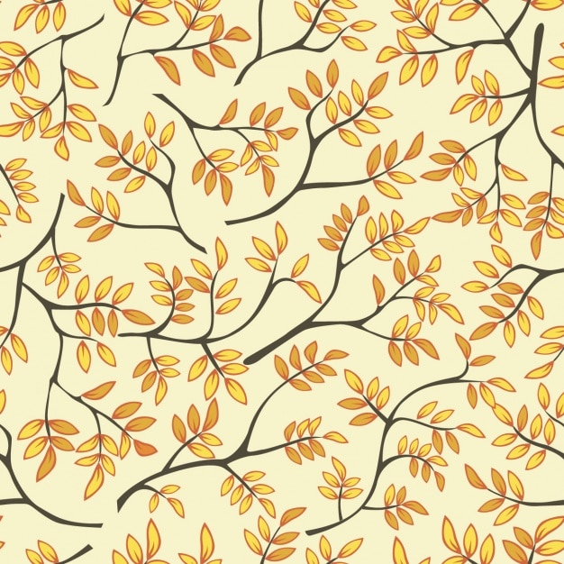 Autumn pattern design Vector Free Download