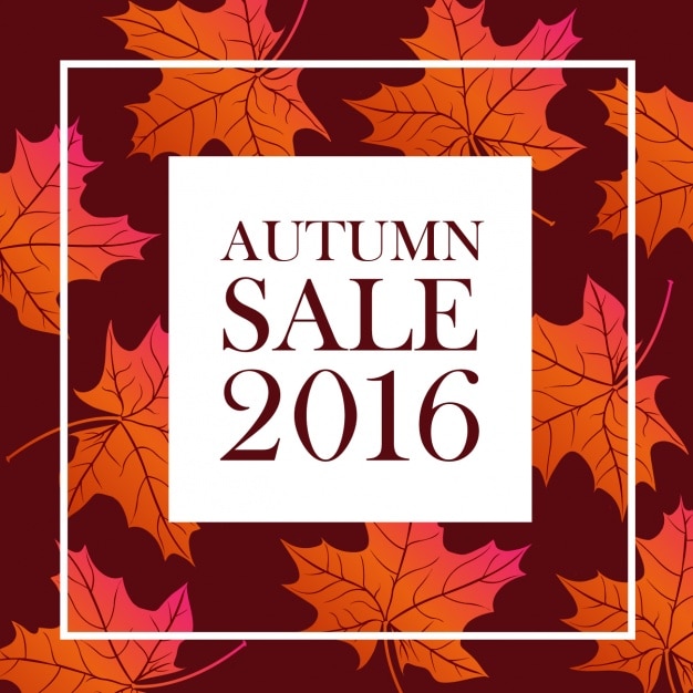 Autumn sale background design