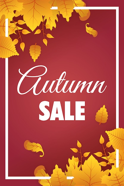 Free Vector | Autumn sale seasonal label