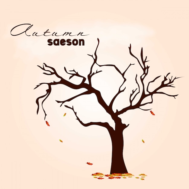 Autumn season design with light background
vector