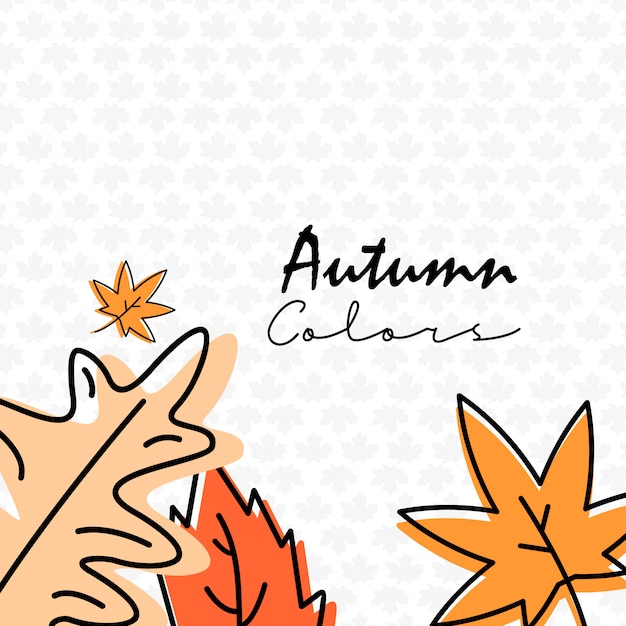 Autumn season design with light background
vector