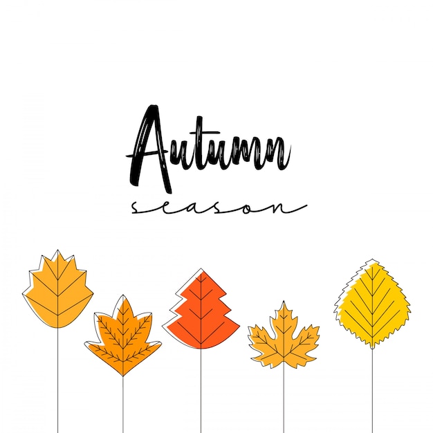 Autumn season typography