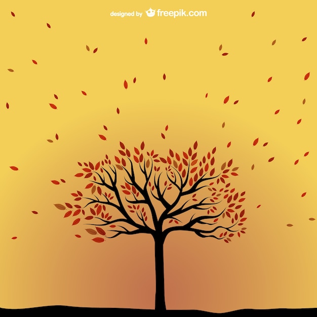 Autumn tree vector Vector | Free Download