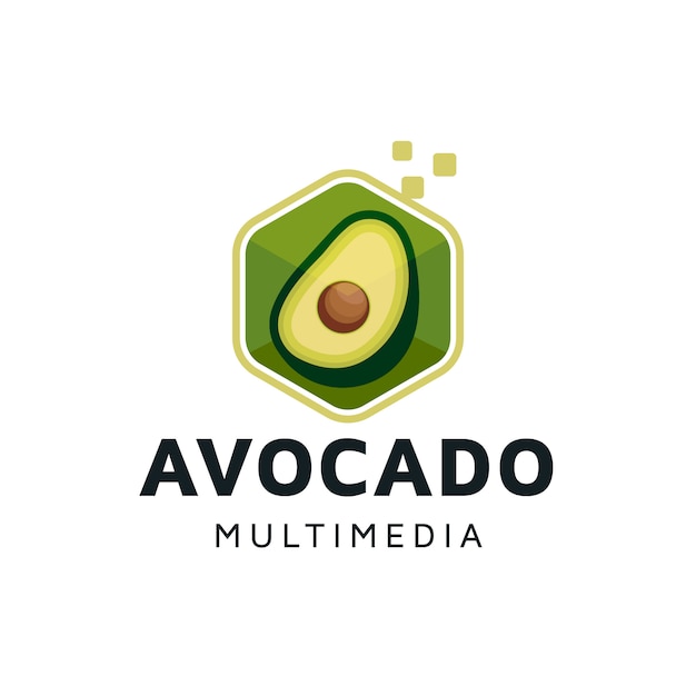 Premium Vector | Avocado digital cube logo design Avocado Digital Cube Logo Design
