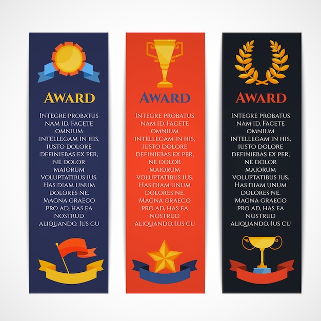 Award banner set