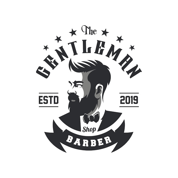 Download Premium Vector | Awesome barbershop logo design vector