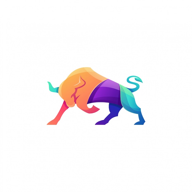 Download Free Awesome Colorful Angry Bull Logo Premium Vector Use our free logo maker to create a logo and build your brand. Put your logo on business cards, promotional products, or your website for brand visibility.