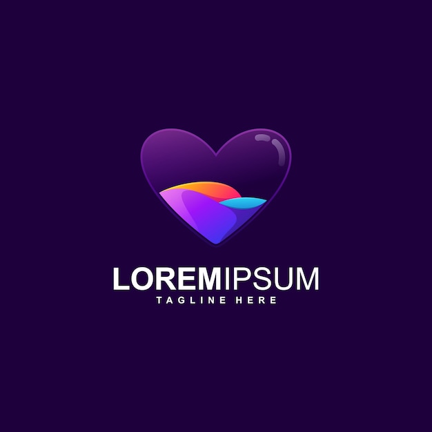 Download Free Awesome Colorful Love Logo Design Premium Vector Use our free logo maker to create a logo and build your brand. Put your logo on business cards, promotional products, or your website for brand visibility.