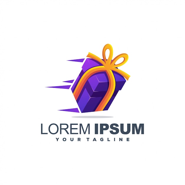Download Free Awesome Gift Modern Color Logo Design Premium Vector Use our free logo maker to create a logo and build your brand. Put your logo on business cards, promotional products, or your website for brand visibility.