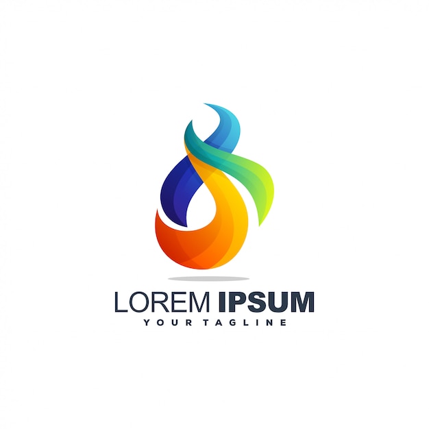 Download Free Awesome Gradient Flame Logo Design Premium Vector Use our free logo maker to create a logo and build your brand. Put your logo on business cards, promotional products, or your website for brand visibility.