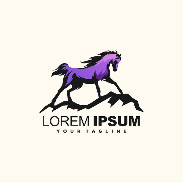 Download Free Awesome Gradient Horse Logo Design Premium Vector Use our free logo maker to create a logo and build your brand. Put your logo on business cards, promotional products, or your website for brand visibility.