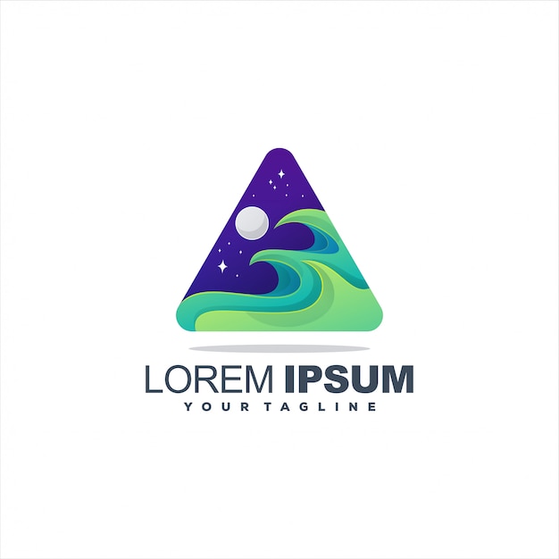Download Free Awesome Gradient Waves Logo Design Premium Vector Use our free logo maker to create a logo and build your brand. Put your logo on business cards, promotional products, or your website for brand visibility.