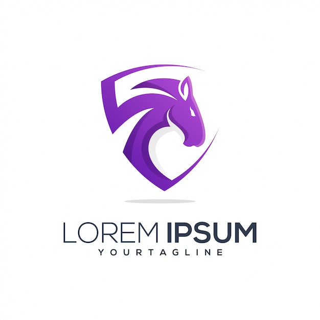 Download Free Awesome Horse With Shield Logo Premium Vector Use our free logo maker to create a logo and build your brand. Put your logo on business cards, promotional products, or your website for brand visibility.