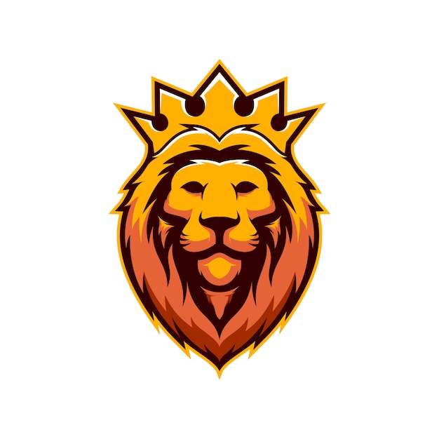 Premium Vector | Awesome king lion mascot