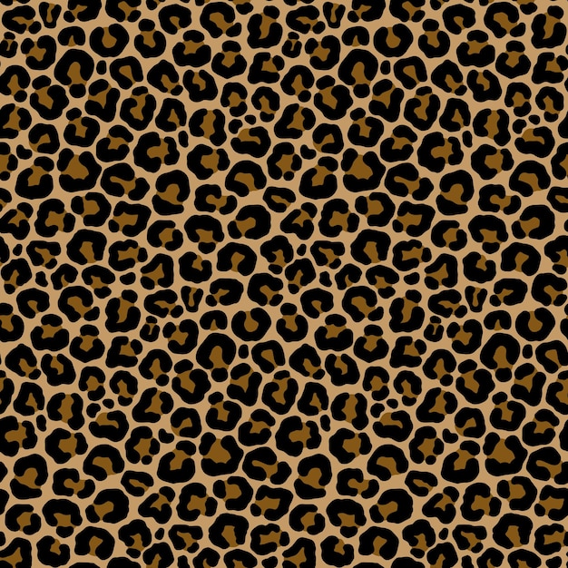 Premium Vector | Awesome leopard animal motif vector seamless pattern ...