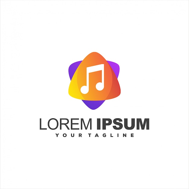 Download Free Awesome Music Gradient Logo Premium Vector Use our free logo maker to create a logo and build your brand. Put your logo on business cards, promotional products, or your website for brand visibility.