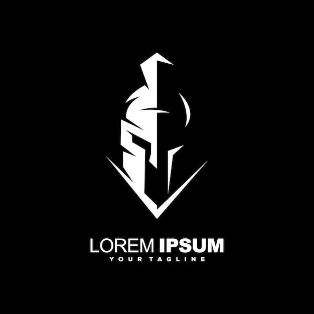 Download Premium Vector | Awesome spartan helmet logo design