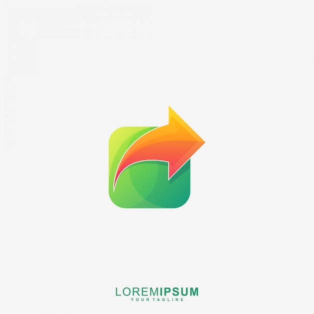 Download Free Awesome Square Arrow Premium Logo Premium Vector Use our free logo maker to create a logo and build your brand. Put your logo on business cards, promotional products, or your website for brand visibility.