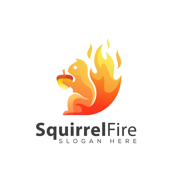 Download Free Awesome Squirrel Fire Logo Design Template Premium Vector Use our free logo maker to create a logo and build your brand. Put your logo on business cards, promotional products, or your website for brand visibility.