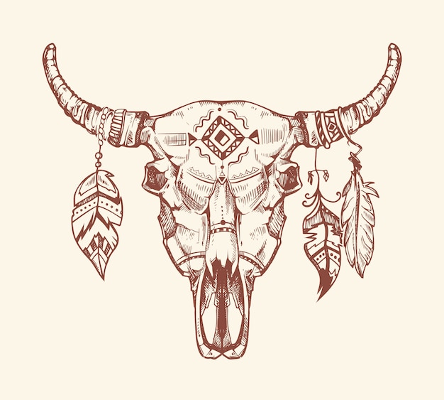 Free Free 69 Aztec Cow Skull Svg Free SVG PNG EPS DXF File