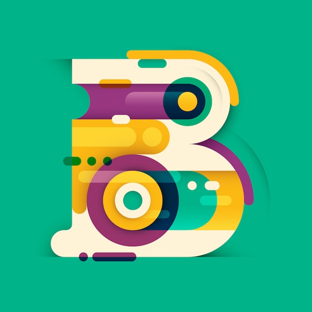 B letter design | Premium Vector