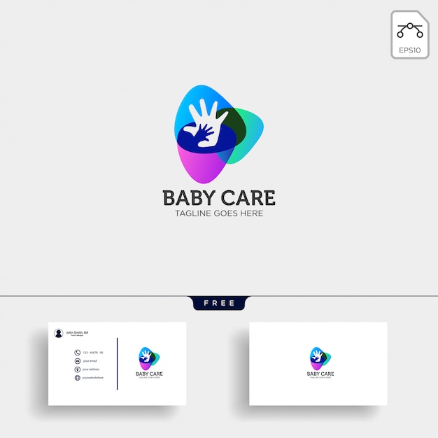 Download Free Baby Care Logo Template Premium Vector Use our free logo maker to create a logo and build your brand. Put your logo on business cards, promotional products, or your website for brand visibility.