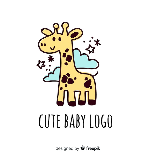 Premium Vector | Baby cute logo