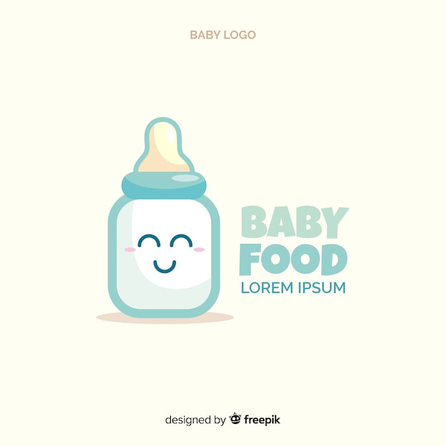 Baby Food Logo Free Vector