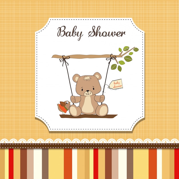 teddy bear greeting card design