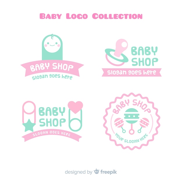 Premium Vector | Baby Logo Collection