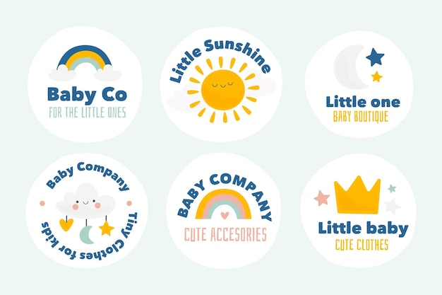 Free Vector Baby Logo Collection